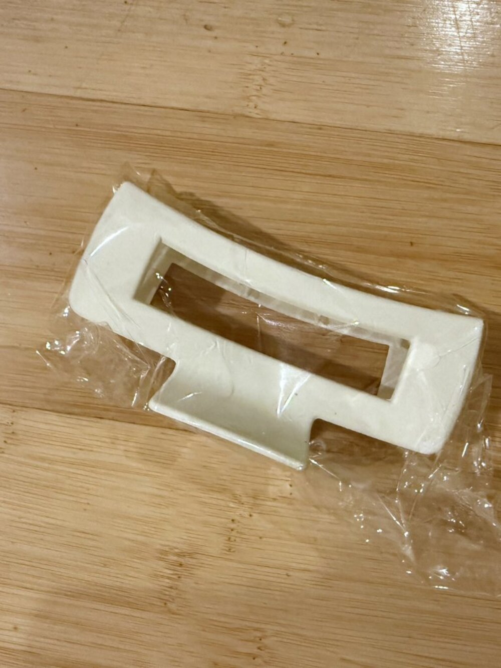 Claw Clip Large 4.3in Cream Ivory NWOT Matte Acetate Hair Clip